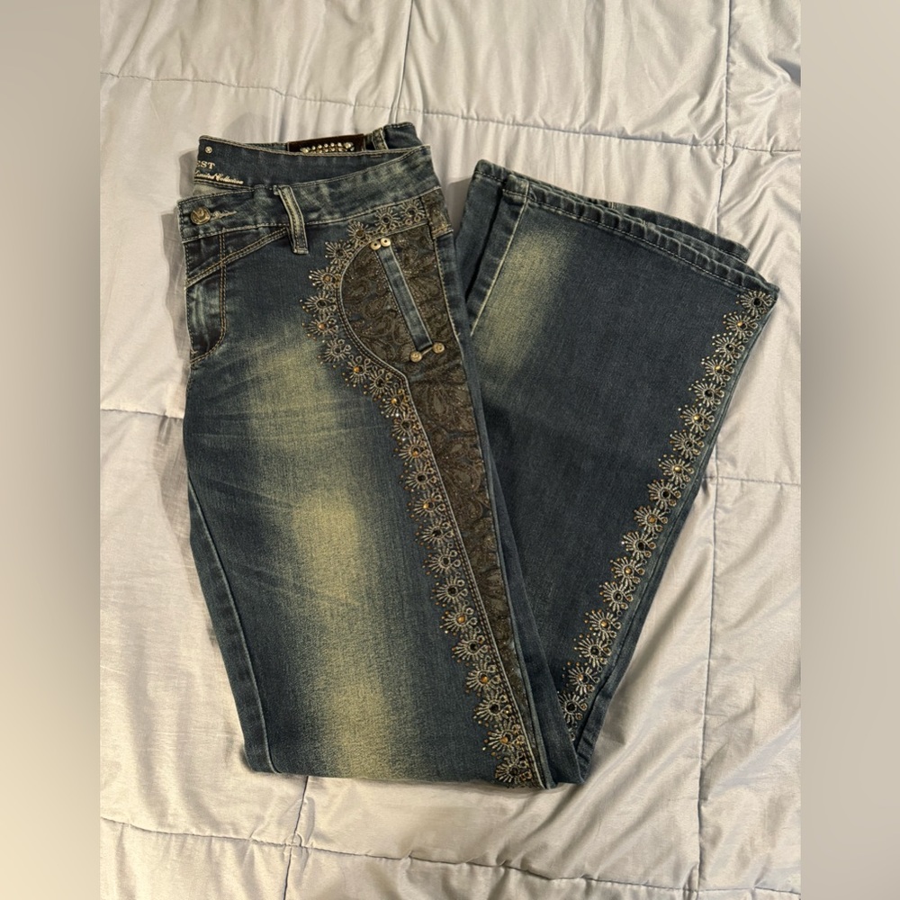 Montana West limited collection bling bootcut jeans